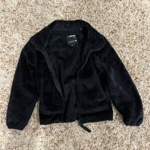 Toddler Girls Black Faux Fur Jacket size 4